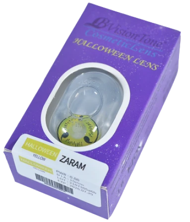 LB Vision Cosmetics Halloween Lens Yellow Zaram