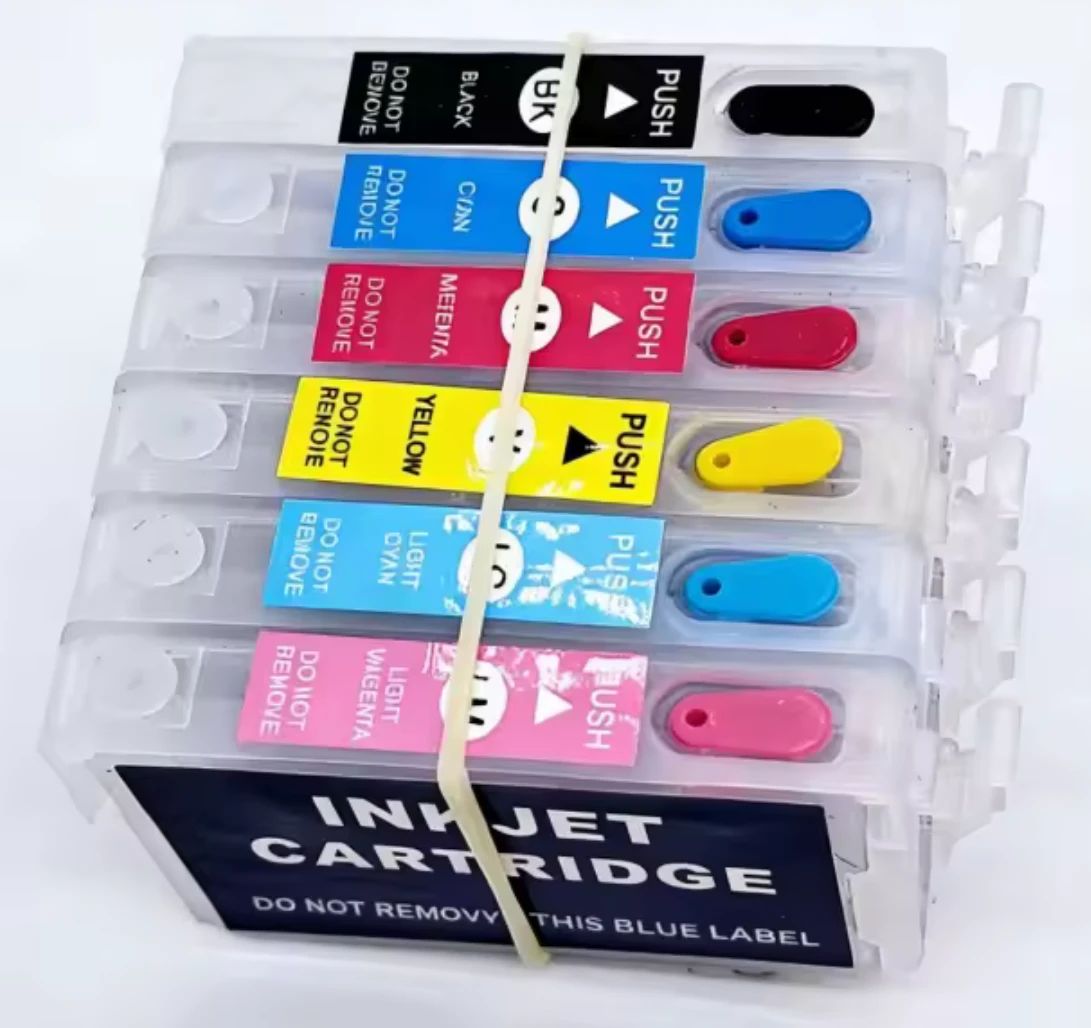 Empty Refill Ink Cartridge No Chip for Epson 1390 1400 1410 1430 1500W R270 T50 P50 T60 TX800 R295 TX820 R330 R265 R285 R360