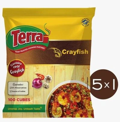 Terra Crayfish Seasoning Pack 100 X 5 in 1 Carton