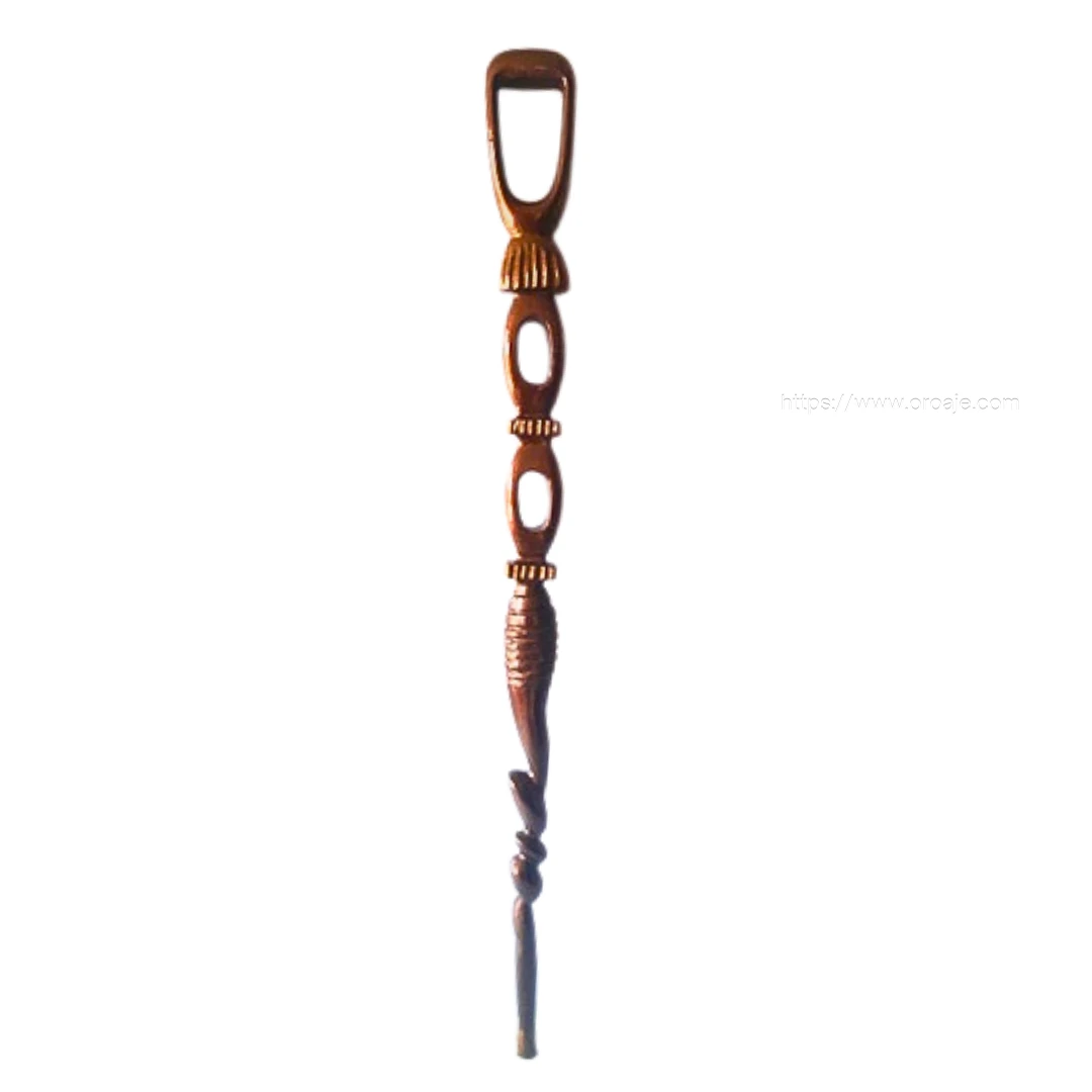 Carved Walking Stick - Golding Colour