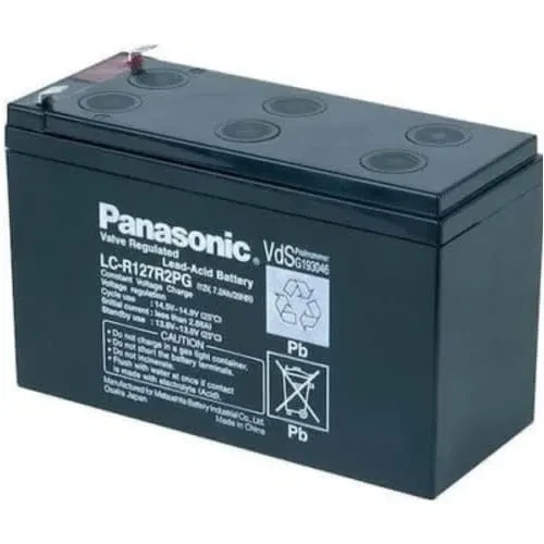 Panasonic UPS Power VRLA Rechargeable AGM Battery 12Volts 7.2AH