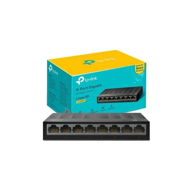 TP Link LS1008G 8-Port Gigabit Desktop Switch