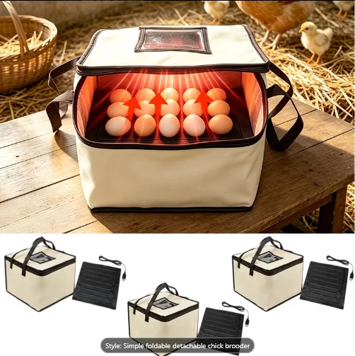 Egg Incubator Set, Warm Incubator Bag And USB Heating Pad with Observation Window