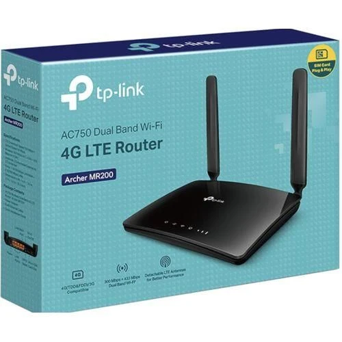 TP-Link AC750 Dual Band WiFi 4G LTE Router Archer MR200